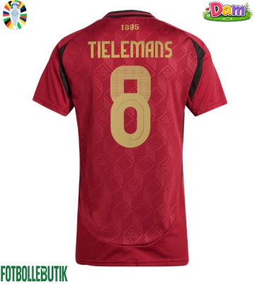 Belgien Youri Tielemans #8 Hemmatröja Kvinnor EM 2024 Kortärmad